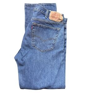 Levi's 501 Jeans Mens Blue Denim Straight Leg Classic‎ Casual Pants 40 x 32